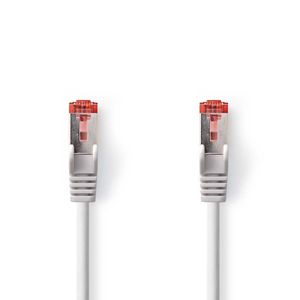 CAT6 S/FTP-Netwerkkabel | RJ45 Male - RJ45 Male | 1,0 m | Grijs