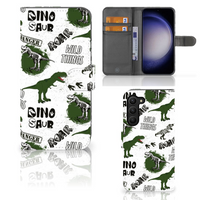 Telefoonhoesje met Pasjes voor Samsung Galaxy S23 Plus Dinosaurus - thumbnail