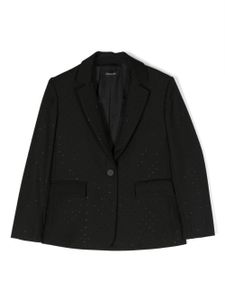 Monnalisa blazer à ornements strassés - Noir