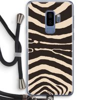 Arizona Zebra: Samsung Galaxy S9 Plus Transparant Hoesje met koord