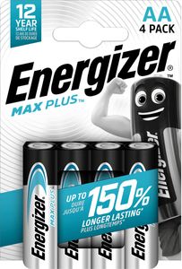 Energizer batterijen Max Plus AA/LR06/E91, blister van 4