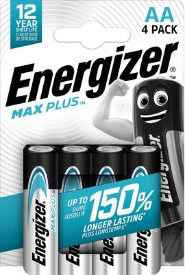 Energizer batterijen Max Plus AA/LR06/E91, blister van 4