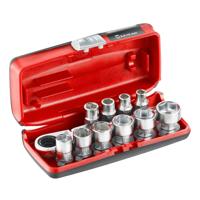 Facom Doppenset 1/4" 6-kant met Doorsteekratel R.180HX - RXPICOPB