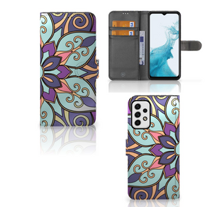 Samsung Galaxy A23 Hoesje Purple Flower