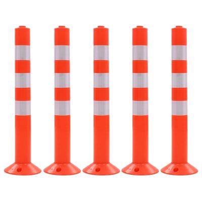 VidaXL Verkeerspalen 75 cm kunststof 5 st