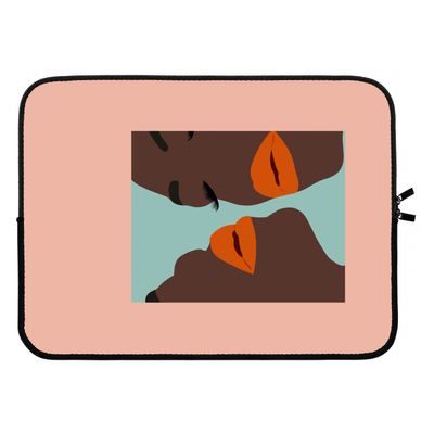 Orange lips: Laptop sleeve 15 inch