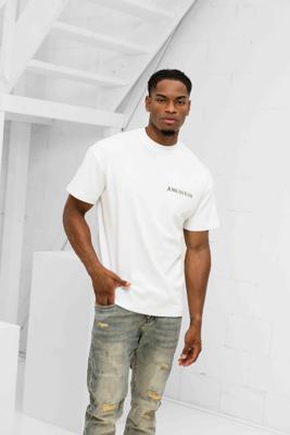 Jorcustom Ribbon Loose Fit T-Shirt Heren Wit - Maat XL - Kleur: WitGroen | Soccerfanshop