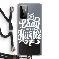 Hustle Lady: Samsung Galaxy A72 5G Transparant Hoesje met koord