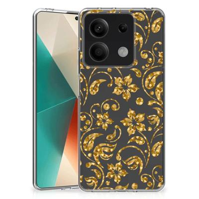 Xiaomi Redmi Note 13 5G | TPU Case | Gouden Bloemen Xiaomi Redmi Note 13 5G | TPU Case | Gouden Bloemen
