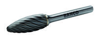 Bahco Stiftfrees | hardmetaal | met vlamvormige kop | voor roestvaststaal | 12 mm x 32 mm x 6 mm - H1232I06