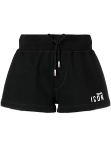 DSQUARED2 short Be Icon en coton - Noir