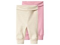 lupilu Set van 2 baby broekjes (roze/beige, 86/92)