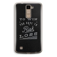 Risk loss: LG K10 (2016) Transparant Hoesje