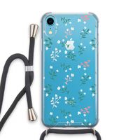 Small white flowers: iPhone XR Transparant Hoesje met koord