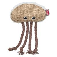 Trixie kwal stof / pluche met kattenkruid / catnip beige / wit