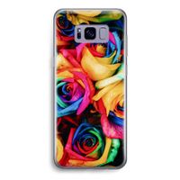 Neon bloemen: Samsung Galaxy S8 Transparant Hoesje