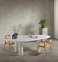 Eettafel Flow Organisch Off White 240cm - Giga Living