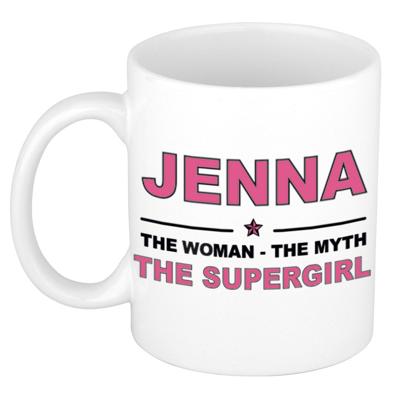 Jenna cadeau mok - Woman Myth Supergirl - naam koffiemok - 300 ml - collega - moederdag Jenna cadeau mok - Woman Myth Supergirl - naam koffiemok - 300 ml - collega - moederdag