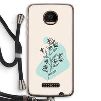 Violets are blue: Motorola Moto Z Force Transparant Hoesje met koord