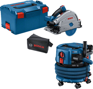 Bosch Blauw GKT 18V-52 GC Professional Accu-invalzaag + GAS 18V-12 MC | Zonder acccu&apos;s en lader - 0615A5004N