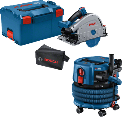 Bosch Blauw GKT 18V-52 GC Professional Accu-invalzaag + GAS 18V-12 MC | Zonder acccu&apos;s en lader - 0615A5004N