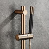 Staafhanddouche SaniClear Antique Pro | 1 Stand | Rond | Verouderd messing/Zwart