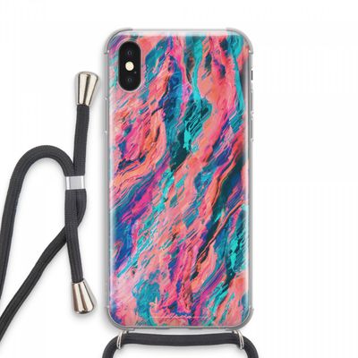 Electric Times: iPhone XS Max Transparant Hoesje met koord