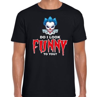 Do I look funny to you halloween verkleed t-shirt zwart voor heren