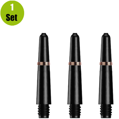 Lena Lena Nylon Dartshafts + Ring - Zwart