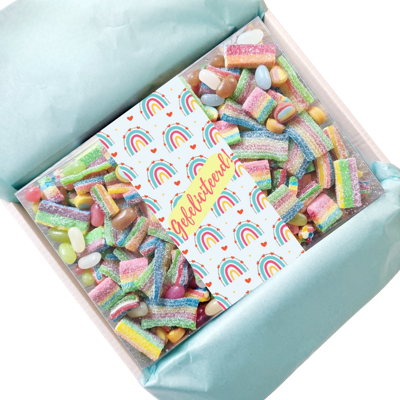 Snoepbox Regenboog Gefeliciteerd