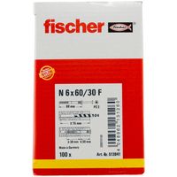 Fischer 513841 schroefanker & muurplug 100 stuk(s) Schroef- & muurplugset 60 mm - thumbnail