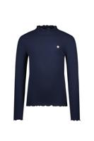 Like Flo winter t-shirt meisjes - navy blauw - Eef - rib - col
