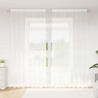 Gordijnen met gordijnen Bloemen Wit 200 x 280 cm Polyester