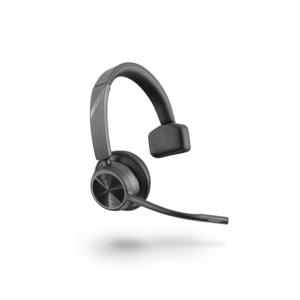 HP Poly Voyager 4310 UC Mono On Ear headset Computer Bluetooth Mono Zwart Noise Cancelling Volumeregeling, Incl. oplaad- en dockingstation