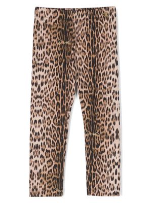 Roberto Cavalli Junior legging à imprimé animalier - Tons neutres