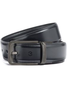 Zegna ceinture en cuir à design réversible - Noir