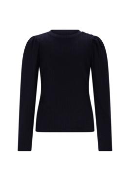 NoNo winter jersey t-shirt meisjes - navy blauw - Kiva - gebreid