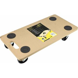 Verhuis trolley/hondje - meubelroller - met handvat - MDF - 200 kg - 58 x 30 cm   -