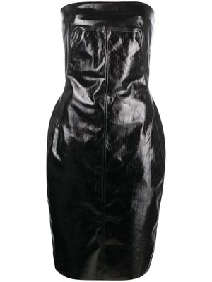 Rick Owens robe bustier à encolure carrée - Noir