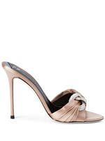 Giuseppe Zanotti mules Intriigo 105 mm à nœud - Rose