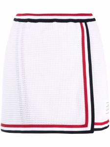 Thom Browne minijupe à pois - Blanc