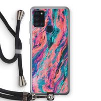 Electric Times: Samsung Galaxy A21s Transparant Hoesje met koord