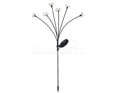 Solar Tuinsteker Bloem 6 LED 70cm WW