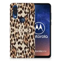 Motorola One Vision | TPU Hoesje | Leopard