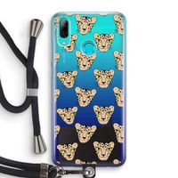 Tijger: Huawei P Smart (2019) Transparant Hoesje met koord