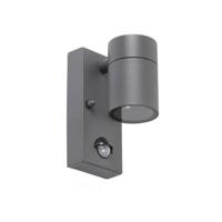 QAZQA Buitenwandlamp antraciet IP44 met bewegingssensor - Solo