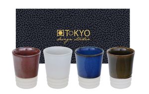 Kleurrijke Espressoset - Set van 4 stuks - 5,6 x 7cm