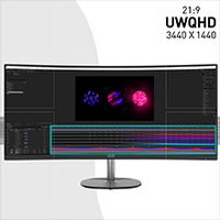 MSI Pro MP341CQ 86,4 cm (34") 3440 x 1440 Pixels UltraWide Quad HD Zwart - thumbnail