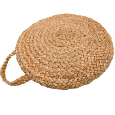 Kussen rond jute met handgreep