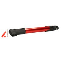 XQMax Fietspomp - klein - incl. montagebeugel - voor op de fiets - rood - handpomp - Fietspompen - thumbnail
